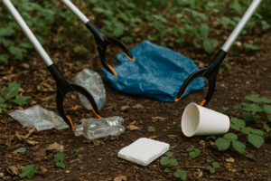 Gatwick Ponds Litter Pick In Horley